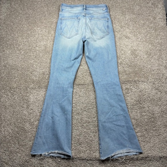 MOTHER Denim - Mother The Weekender Fray California Cruiser Flare Jeans Light Wash 27 High Rise